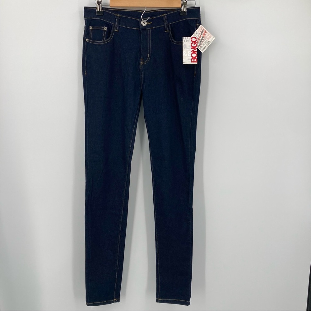 BONGO Jeans Insane Jeg Jeggings Raw Blue Comfort Stretch Dark Skinny Jr Sz 9